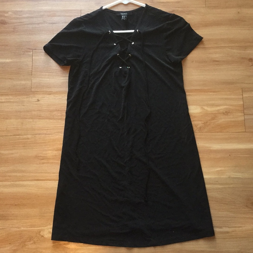 Black t-shirt dress